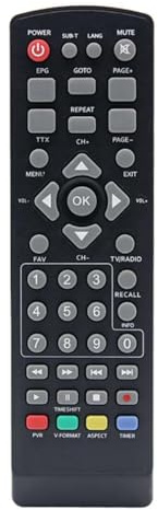 Telecomando universale per decoder DVB-T2 di ricambio wireless televisivo Nessuna configurazione necessaria con trasmissione stabile a lunga distanza