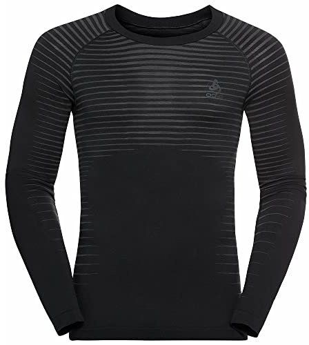 Odlo Herren Funktionsunterwäsche Langarm Shirt Performance Light, Black, XXL