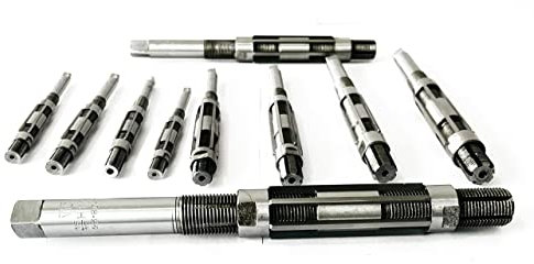 Rahish Tools Alésoir manuel réglable H1 à H10 Tailles – 3/8 à 15/16 Outil d'alésage pour une finition précise des trous avec lames en acier au carbone – Outils à main pour métal et bois – 9,52 mm –