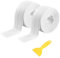 Cinta Selladora Impermeable, 2 rollos de cinta selladora baño para el baño para duchas, cocinas, baños, esquinas, decoración del baño, con herramienta de sellado(blanco)