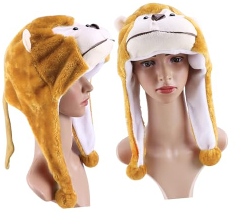 ifundom Lustige Tiermütze Für Kinder Cartoon-affenmütze Unisex-kindermütze Cosplay-kopfbedeckung Alter 3–12
