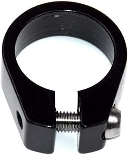 Schwarz 31.8mm Fahrrad Sattelklemme Fahrrad Aluminiumlegierung Single Nail Sattelrohr Sattelklemme Sattelstütze Kragen Sattelrohr Clip Komponenten und mit Schnellspanner Teile