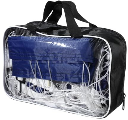 Red de voleibol para piscina, red de tenis portátil de 15 x 3 pies, accesorios deportivos resistentes, suministros de piscina de repuesto para playa y exteriores