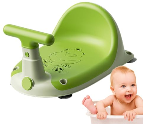 Babybadstol, badkarsstol, ergonomisk duschpall för barn | Multifunktionellt babybad behöver inte halka motorcykelform duschsits för småbarn