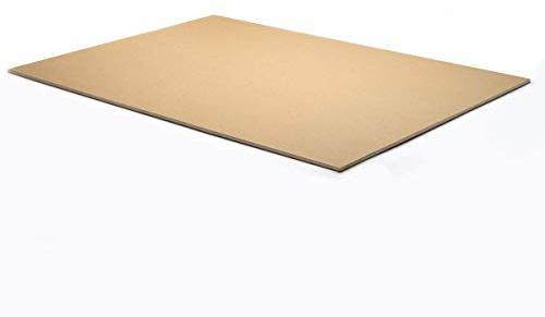 Materia Prima Cartone Piuma schiuma per modellini, cartelli e supporti. Panello di polistirene facile da tagliare. Foamboard multiuso. (Kraft marrone, 5 mm, 100 x 70 cm)