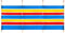 Yello Wb064 Windschutz mit 4 Stangen, Strandmuschel, 1,2 m, Mehrfarbig, 120 x 224 cm