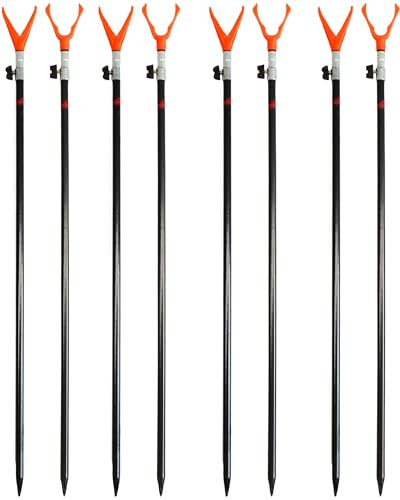 Paradox Fishing Rutenhalter 8 Stück I 70-110cm I Angel-Rutenhalter Angelhalter Rutenständer Rutenhalter Angeln Angelständer