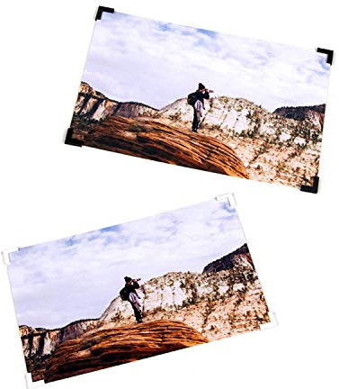 FotoGAEKKO Aufhänger für die Wand 160 Stück - Foto & Postkarten Klebeecken zum Aufhängen und Wand Kleben - Klebepads Postkartenhalter - Fotowand & Fotocollage, Weiss - 10er Bundle
