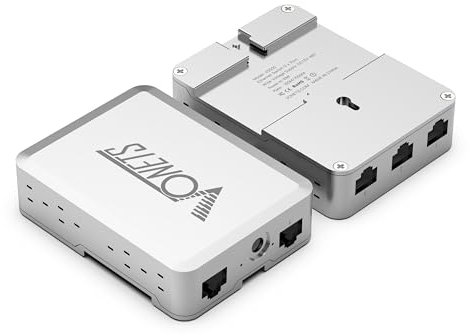 VONETS VS500 Industrie 5 Ports Gigabit Switch Ethernet RJ45 Splitter Extend LAN Netzwerk Port, 4 Ports (10/100/1000Mbps) +1 Uplink Port, Plug&Play Metall Design Universal für Netzwerkgeräte