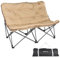 KingCamp Camping Sofa Lindon Relax Doppel Lounge Stuhl 2Personen Faltstuhl Couch beige