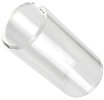 51mm Glass Guitar Slide Bar, White Finger Slider for Stringed Instrument | Slide Bar for Ukulele, R29 Model, Bright Sound, Excellent Intonation, Sustain