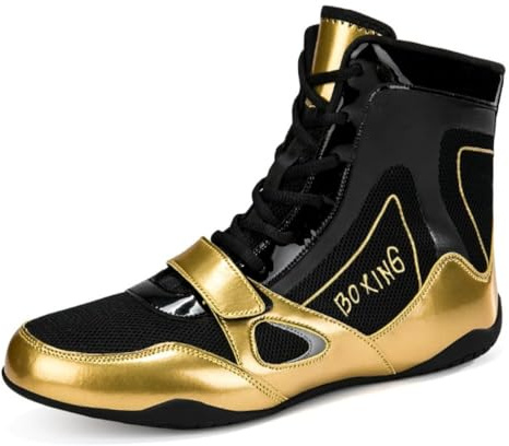 Boxing Boots Men Wrestling Shoes Women Comfortable Training Boxing Shoes Breathable Non-Slip Fighting Powerlifting Bodybuilding,Conforms to Your Foot