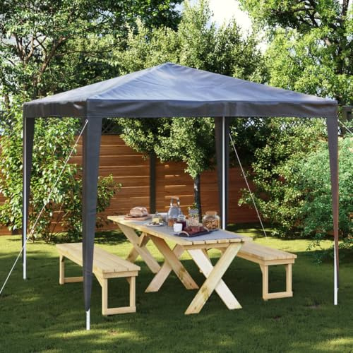 Professionellt festtält 2,5 x 2,5 m antracit 90 g/m²