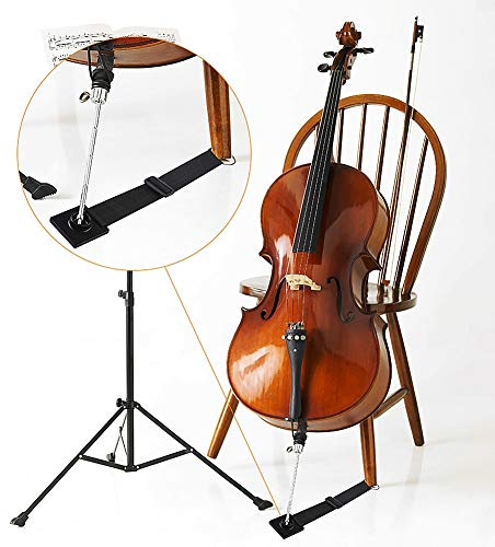OPPWONG Justerbar Cello Ankare ändstiftshållare med Metallring och Svampdyna för Cellistövning i Blått och Svart (A)