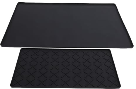 Chiyyak Universal Fit Silikon Kaffemaskin Pad Halkfri Vattentät Matta för Diskar 2 Kaffemattor