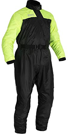 Oxford Products Unisex Regenschutz Rainseal Oversuit Wetter, Motorradkombi, Schwarz/Fluo, L
