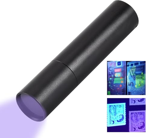 Kasmole Linterna UV | Luz Negra LED 3 Modos Luz Negra LED,Luces Negras UV para Detector de orina para orina de Perros y Gatos, detección de Manchas de Mascotas, Camping, Limpieza Profunda de la casa