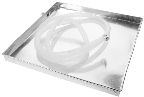 UKCOCO 1 Set of Air Conditioner External Unit Drip Pan Unit Water Tray Stainless Steel Drip Pan with Water Hose