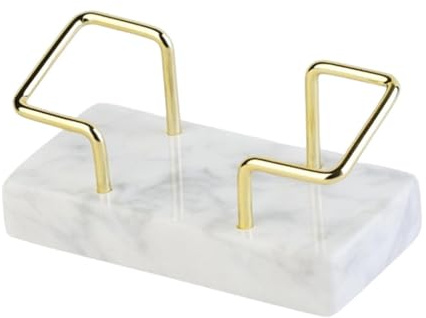 Porte-cartes de visite de table - Support élégant en marbre pour bureaux, présentoirs de cartes de visite de conférence | Porte-réunion en marbre de luxe, support de carte résistant à l'