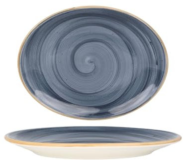 Bonna Placa de servicio - Aura Dusk - Porcelana - 25 cm - juego de 2