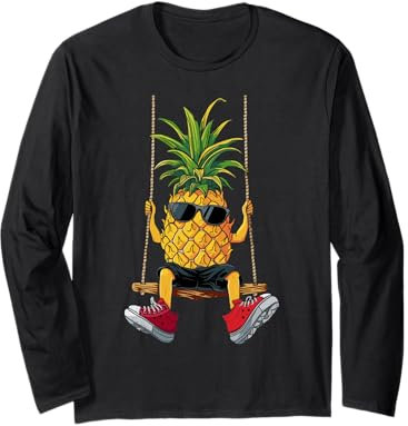 Drôle balançoire ananas échangiste ananas fruits d'été Lov Manche Longue