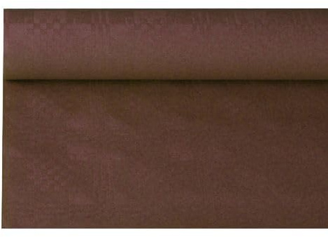 Papstar Papiertischtuch mit Damastprägung 8 m x 1,2 m braun 84612 Papiertischdecke Papiertischtuch Einwegtischdecke Tischtuchpapier