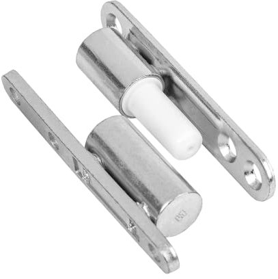 Gedotec Charnière Porte Placard Meuble | Diamètre: 15 mm | 2 Pcs | Acier Galvanisén | Paumelles de porte pour bâtis de porte en bois | Charnière de porte avec technique de palier lisse sans entretie
