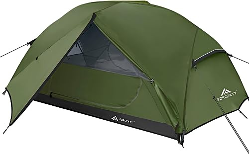 Forceatt Tenda da campeggio per 3 persone, impermeabile e antivento, 3-4 stagioni, ultraleggera, può essere installata immediatamente, adatta per escursioni, campeggio, attività all'aperto