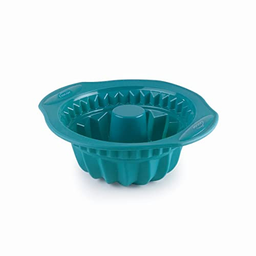 Lacor Stampi per Pasticceria al Platino, Savarin Mini Stampo per Pan di Spagna, Stampo in Silicone, Antiaderente, Flessibile, Senza Bpa, Microonde Sicuro, 15x6.5 cm, 0.5 L, 68769