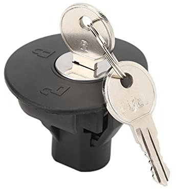 Abschließbarer Tankdeckel abschließbar, Kraftstoffeinfüllstopfen Tankdeckel mit 2 Schlüsseln 8U5Z-9C268-B 8U5A-9C268-AC Ersatz für Kraftstoffeinfülldeckel für Edge 2011-2014