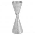 Jigger de Cóctel Doble, Barra de Acero Inoxidable Jigger de Medición Hojas de Rayas Copa de Jigger de Coctelería de Doble Cabeza para Herramienta de Barra Bartender Jiggers (60ml 90ml)