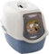 Flamingo Lexie Blue Closed Litter Tray 39 x 56 x 39.4 cm – Easy Clean – Filter That Reduces Bad Odours – Removable Lid