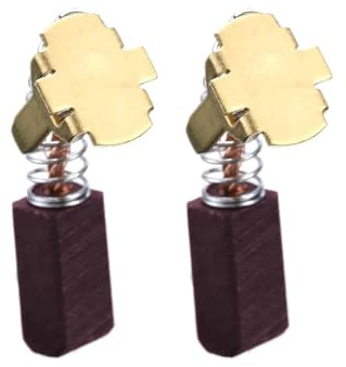 Trade-Shop - Lot de 2 balais de charbon en bronze - 5 x 6 x 12 mm - Compatible avec perceuse-visseuse Hitachi - Marteau perforateur - Meuleuse d'angle - Remplace 999054/999-054
