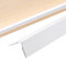QUARKZMAN 2 Stück Wand-Eckenschutz, Selbstklebende Eckenschützer für Wände und Treppen, 90 cm L x 4 cm B, weißer Kantenschutz für Möbel-Ecken