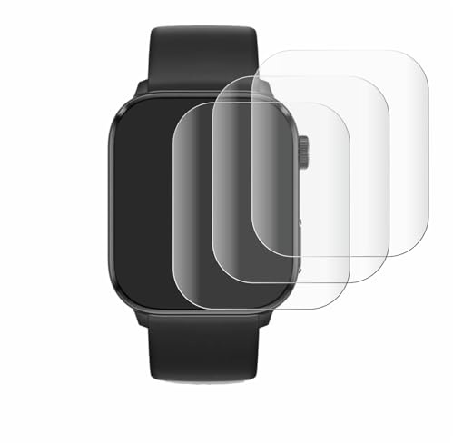 Savvies 4 Stück Full-Screen Schutzfolie für Ice-Watch Smart 3.0 1.78 Full-Cover Displayschutz-Folie mit Installationshilfe [3D Curved]