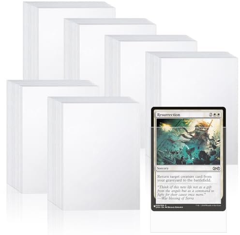 300 Stück Sleeves Kartenhüllen, 66 x 91mm, Transparente Karten Hüllen für Pokemon, Yugioh, MTG, K-POP, TCG, Baseball und Fußballkarten, Mini Photo