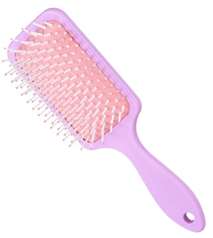 Cepillo desenredante para cabello rizado, cepillo de pelo de pala, cerdas y flexibles, peine de masaje de limpieza del cuero cabelludo, peine de cojín de aire, herramienta de peinado para