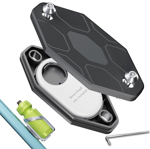 EFEALL Soporte de bicicleta para SmartTag2, soporte oculto para botella de agua debajo de la bicicleta con tornillo antirrobo, soporte impermeable para bicicleta Samsung Smart Tag 2, soporte para