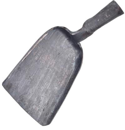 SEWACC Pala per Carbone e Legna, Paletta per Cenere in Acciaio, Accessorio per Barbecue a Legna, Dimensioni Compatte, per Pulizia Stufa e Forno