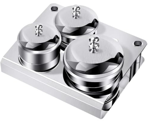 NULYLU Lot de 3 Set de Set de Pots en Acier Inoxydable avec Couvercle pour Liquide Acrylique et Poudre à Ongles, Compact et Pratique pour Usage Professionnel et Personnel