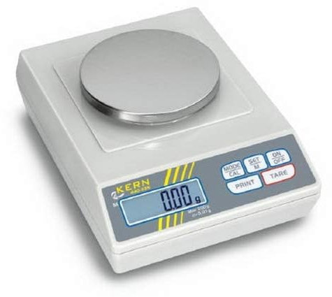 KERN Serie 440 Kunststoff Präzisionswaage, 600g Wägebereich, 0,01g Ablesbarkeit, 165mm x 230mm x 80mm
