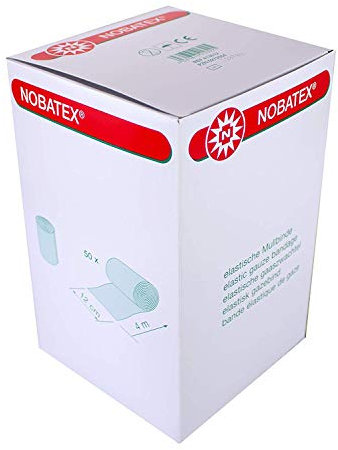 Nobatex Mullbinde ohne Folie Fixierbinde 12cm x 4m, 50 Stück