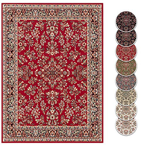 HANSE Home Alfombra de salón de Pelo Corto Orient - Zabul Aspecto Persa, Alfombra Oriental para Comedor, salón, Dormitorio, Rojo, 180 x 260 cm