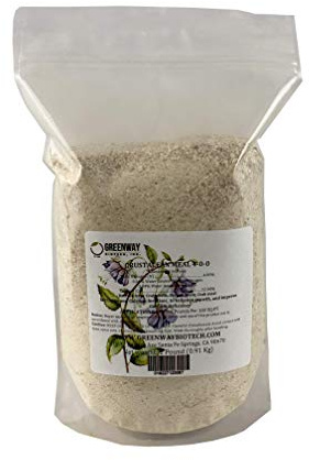 Greenway Biotech, Inc. Organic Crustacean Meal Fertilizer 4-0-0 Includes 4% Nitrogen,12% Calcium & High Level Chitin- Ideal for Young Seedlings,Flowers,Vegetables from Crab,& Shrimp Shells (2 Pound)