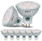 DEIFUA GU5.3 LED Lampe Warmweiß 610 Lumen 6,5W Ersetzt 50W MR16 Halogen Glühbirne, 6er-Pack, AC/DC 12V Flimmerfrei Leuchtmittel, 3000K Strahler, 38°-Abstrahlwinkel Spot, Nicht Dimmbar Reflektorlampe
