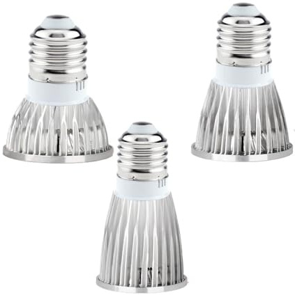 YSJX Lighting, Confezione da 20 lampadine for faretti LED COB AC220V GU10/E27/E14/MR16/G5.3 Lampade for faretti a LED(Warm White,E27 3W AC220V)