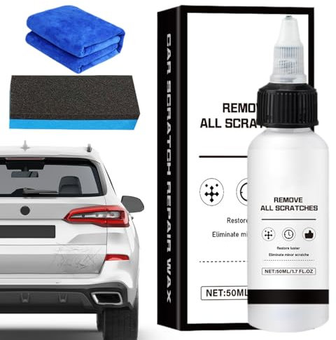 Nettoyant Pour Rayures Sur Peinture Automobile - Pâte Réparatrice pour Éraflures | 50ml Cire de Polissage pour Surfaces Automobiles – Traitement d'Entretien et Rénovation