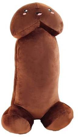 ZHER-LU Cuscino divertente, cuscino divertente per San Valentino, compleanno, decorazione per la casa, marrone (30 cm)