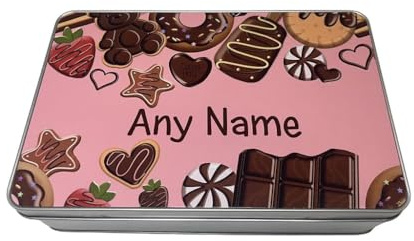 Lunar Shadow Personalised Goodies Pink Storage Gift Tin