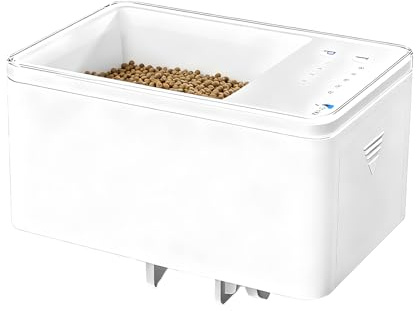 Qkbuza Alimento automatico per pesci, programmatore di distribuzione del cibo | Dosatore automatico per acquario - per tartarughe d'acqua dolce, gamberetti, tetras, bettas